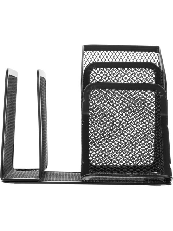 Подставка Attache 4х секц. для ручек,писем,мет.сетка,145х130х128мм чёрная