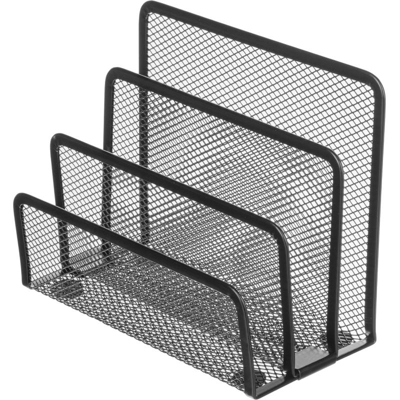 Подставка Attache 3х секц. для бумаг и писем, мет. сетка, выс.135мм чёрная