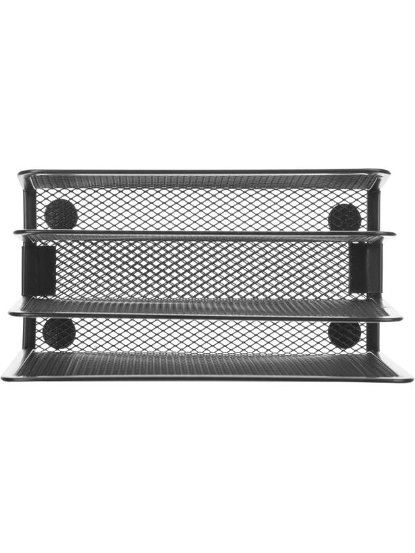 Подставка Attache 3х секц. для бумаг и писем, мет. сетка, выс.135мм чёрная