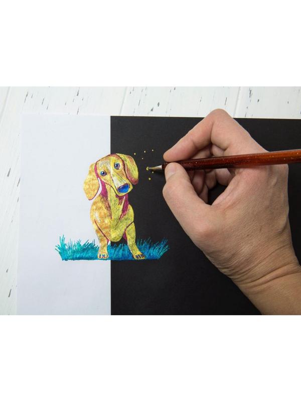 Ручка гелевая Pentel Hibrid Dual Metallic 1мм хамелеон серебро K110-DZX