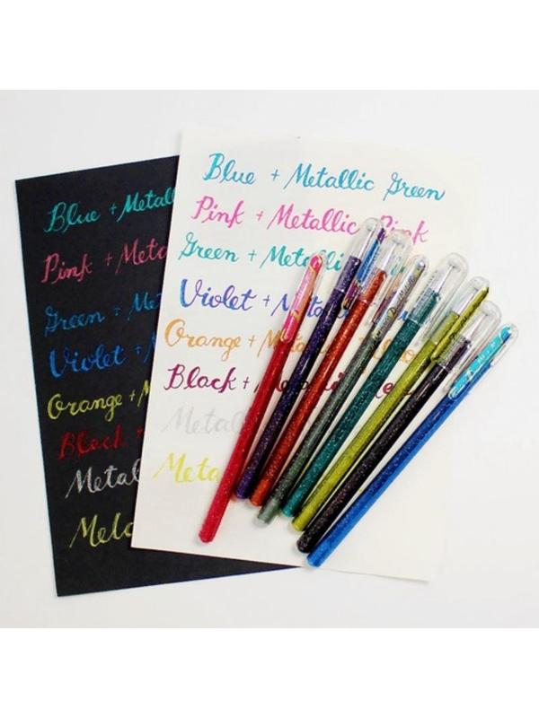 Ручка гелевая Pentel Hibrid Dual Metallic 1мм хамелеон розов+розов K110-DPX