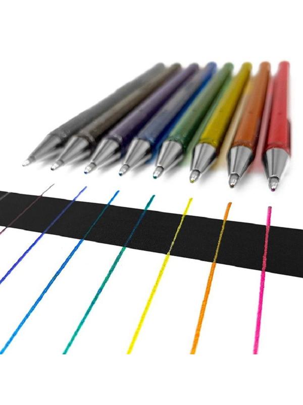 Ручка гелевая Pentel Hibrid Dual Metallic 1мм хамелеон розов+розов K110-DPX