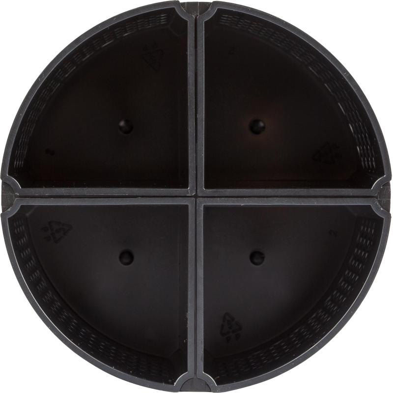 Подставка-органайзер д/канц.мелочей Attache Квартет 8отд-й вращающаяся черн