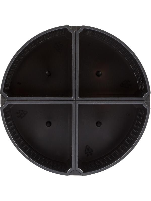 Подставка-органайзер д/канц.мелочей Attache Квартет 8отд-й вращающаяся черн