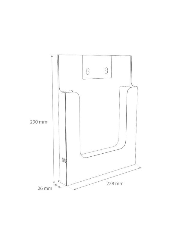 Ценникодержатель универсальный, карман DISP A - А4