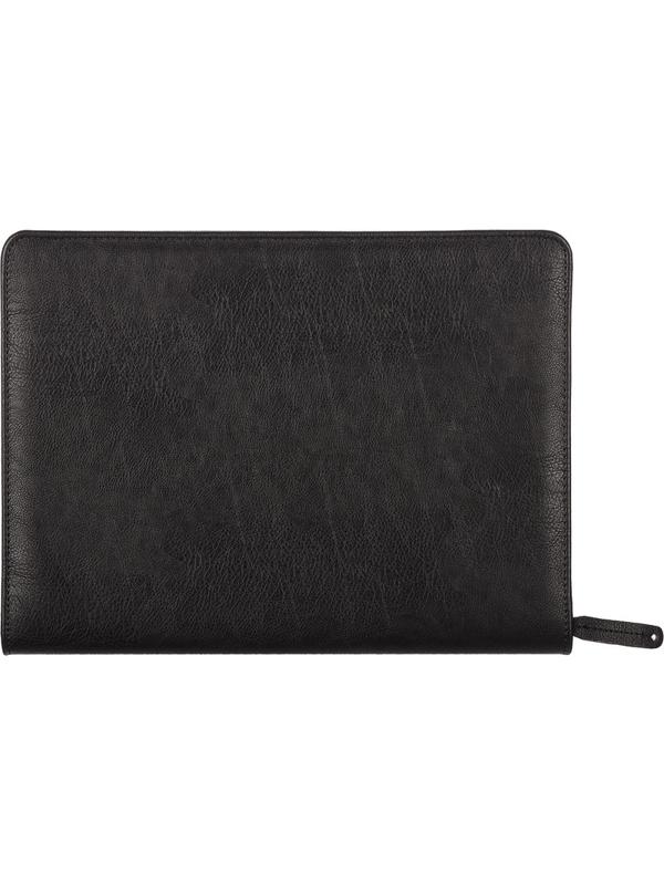 Папка деловая 123 из эко кожи черная