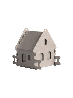 Набор для творчества сборный картон. домик для раскраш.,Каменный,30010-507