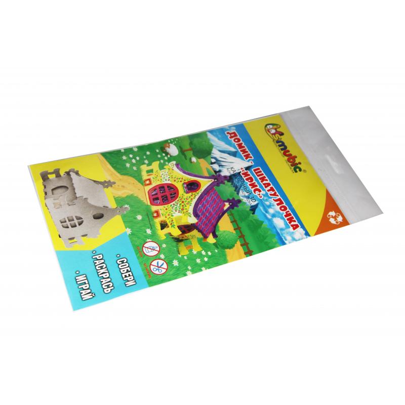 Набор для творчества сборный картонный домик для раскраш., Ирис,30010-505