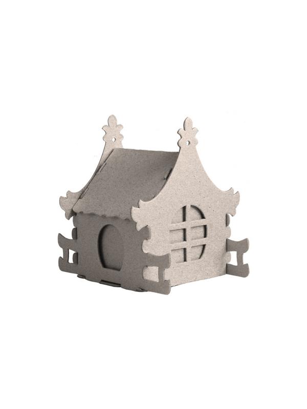 Набор для творчества сборный картонный домик для раскраш., Ирис,30010-505