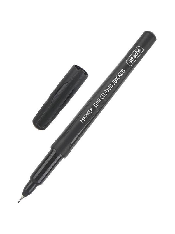 Маркер для CD ATTACHE черный, 0,5 мм