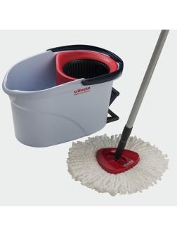 Комплект для уборки Vileda УльтраСпин Мини 158011 красный стелескоп.ручкой