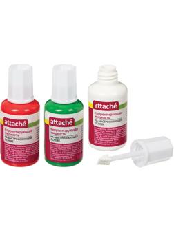 Корректирующая жидкость Attache 20мл, на быстросохнущей основе, губка