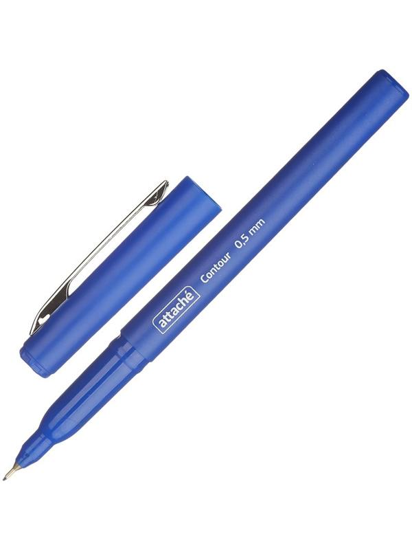 Линер Attache металл.клип 0,5мм синий