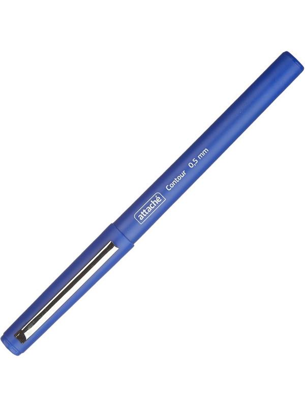 Линер Attache металл.клип 0,5мм синий