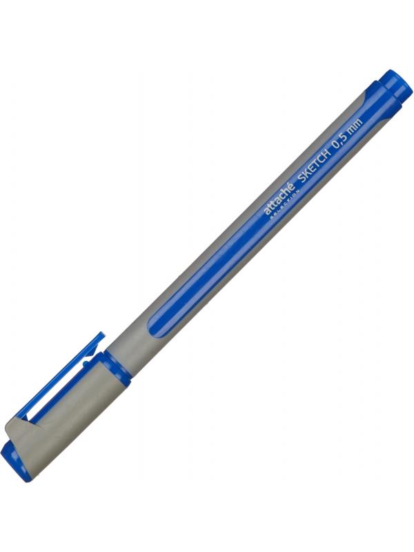 Линер Attache Selection корпус soft touch 0,5мм синий