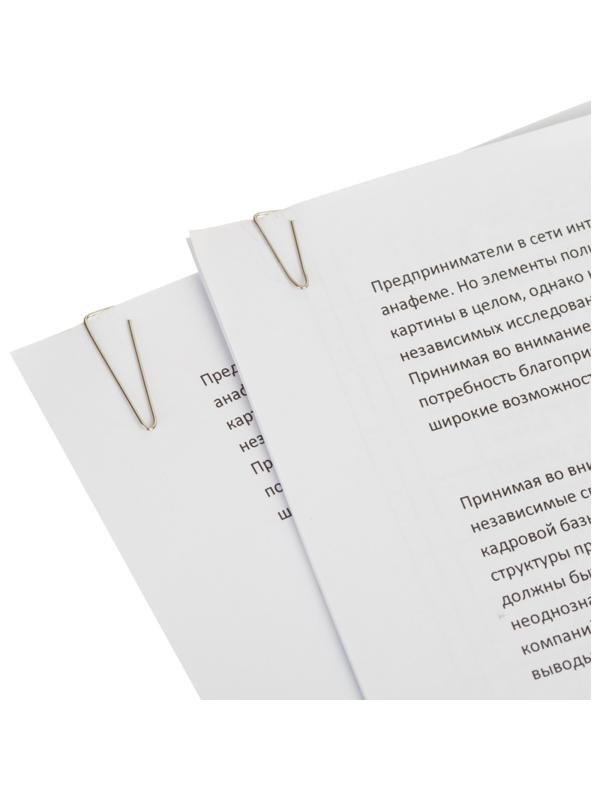 Скрепки Attache с отгибом,никелированные,треугольн,31 мм,негофрир,100 шт/уп