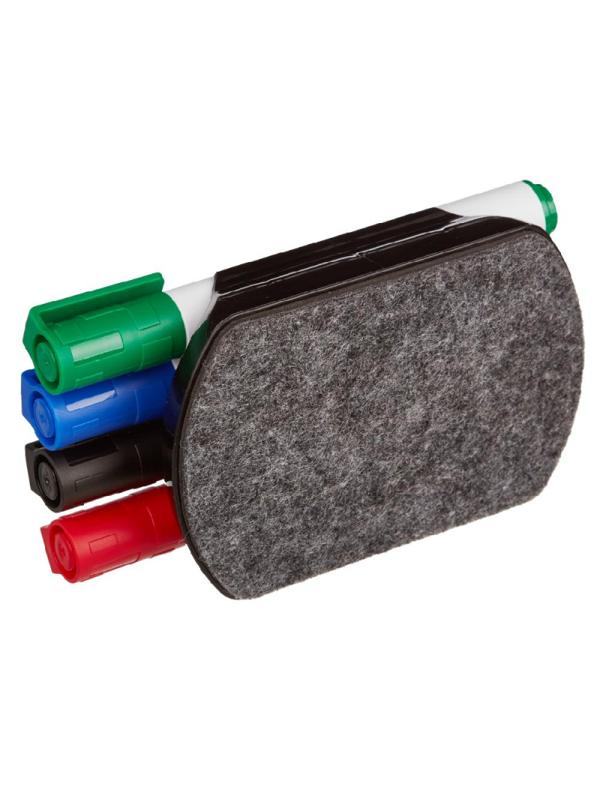 Набор с магнитной губкой и 4 маркерами Attache (WB2008)