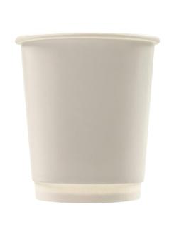 Стакан одноразовый бум 2-сл. d-80мм 250мл белый, КОМУС (25шт/уп)