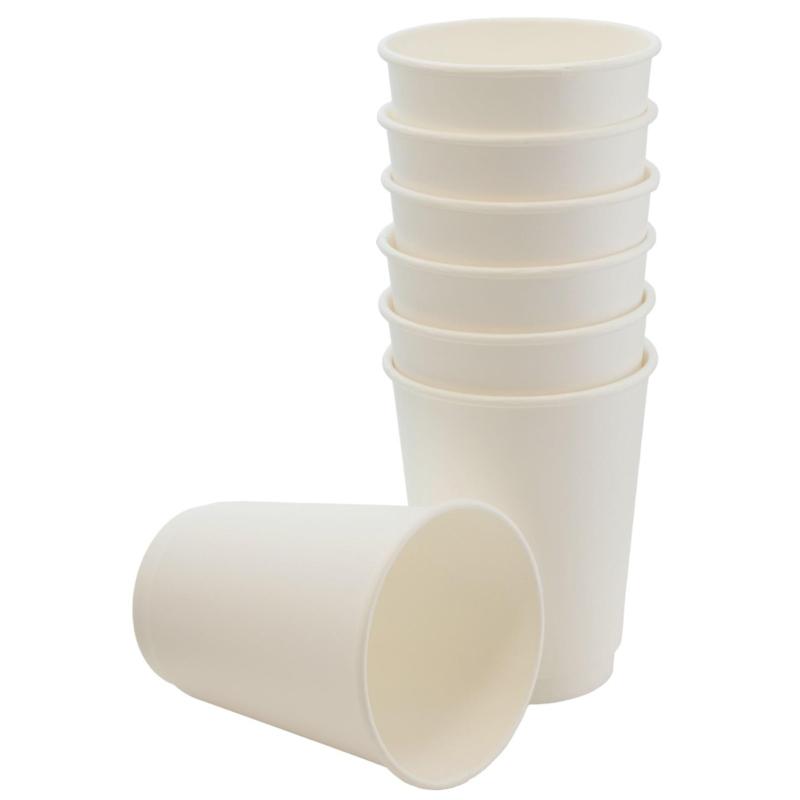 Стакан одноразовый бум 2-сл. d-90мм 300мл белый КОМУС (25шт/уп)