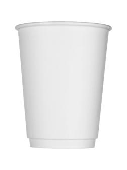 Стакан одноразовый бум 2-сл. d-90мм 300мл белый КОМУС (25шт/уп)