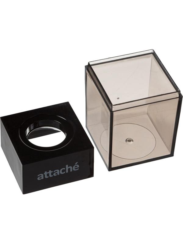 Скрепочница магнитная Attache с металл. скрепками 28 мм, цвет черный