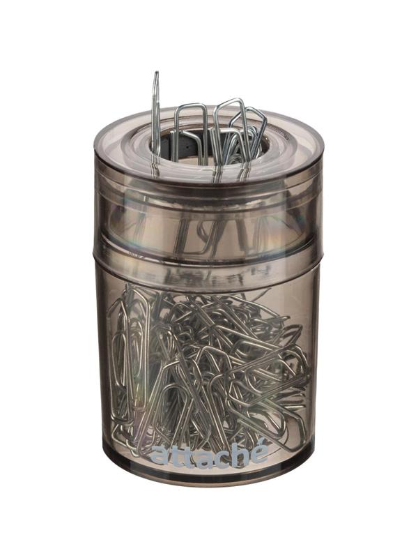 Скрепочница магнитная Attache, цвет графит