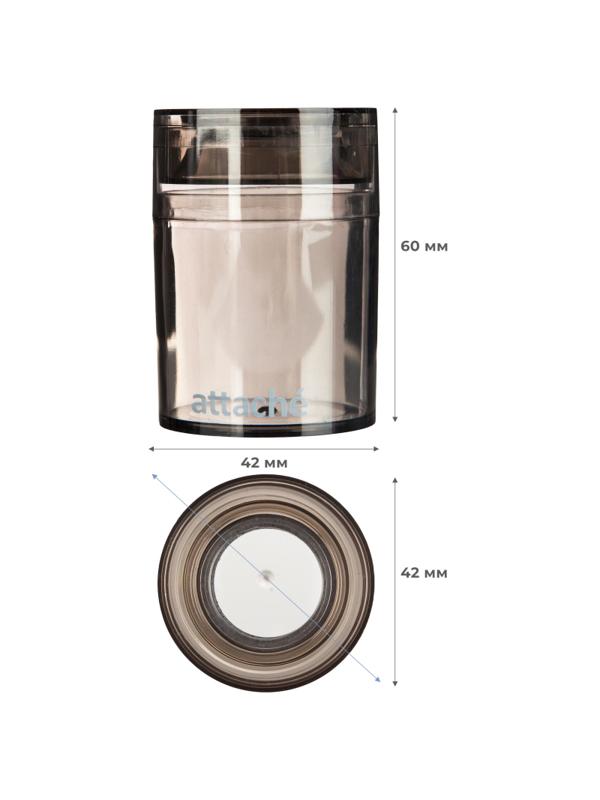 Скрепочница магнитная Attache, цвет графит