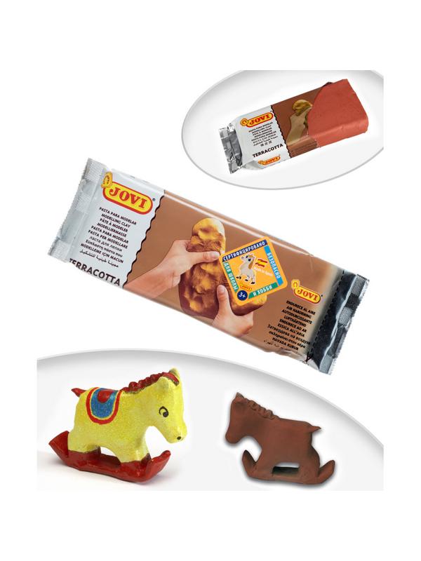 Паста для моделирования отвердевающая 1000гр.,JOVI,терракотовая,89