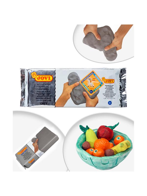 Паста для моделирования отвердевающая 1000гр.,JOVI,серая,86G