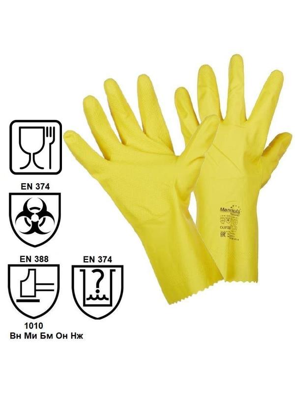 Перчатки защитные латекс Manipula БЛЕСК (L-F-01/CG-941) р.10-10,5 (ХL),ПС