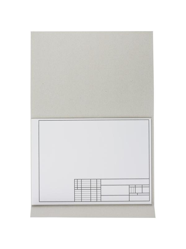 Папка для черчения 7л,А4 с горизонтальным штампом 4-7-024