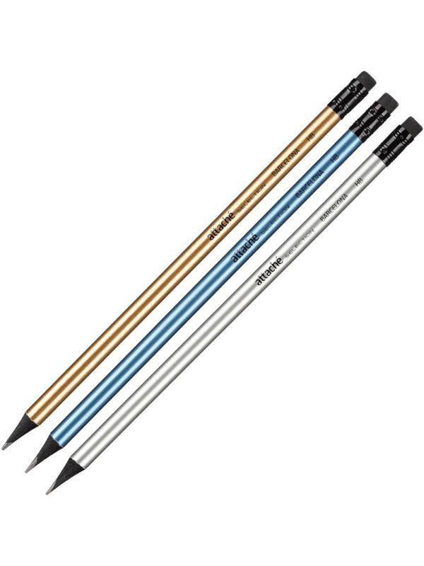 Карандаш чернографитный Attache Selection Barсelona, HB,с ласт