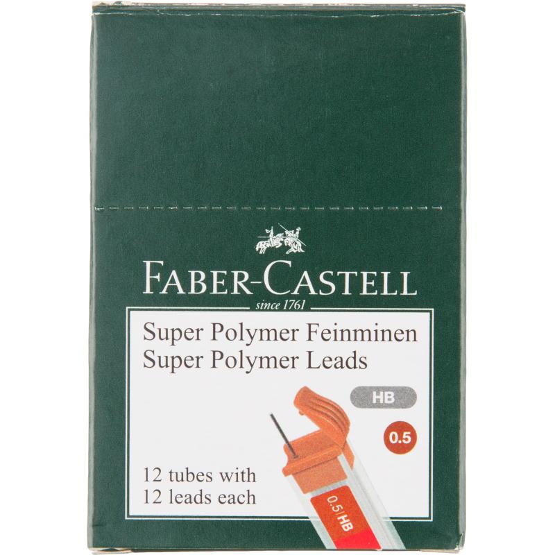 Стержень микрографический 0,5 Faber-Castell POLYMER (12 грифелей),521500
