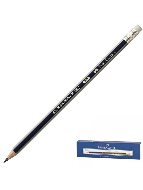 Карандаш чернографитный Faber-Castell GOLDFABER 1222, НВ/116800, с ласт.
