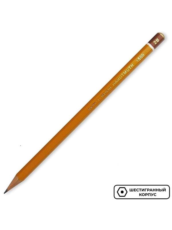 Карандаш чернографитный KOH-I-NOOR 1500/2B б/ласт, Чехия