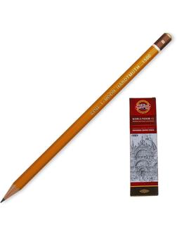 Карандаш чернографитный KOH-I-NOOR 1500/B б/ласт, Чехия