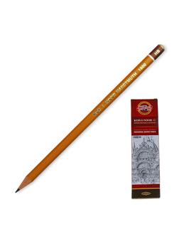 Карандаш чернографитный KOH-I-NOOR 1500/HB, б/ласт, Чехия