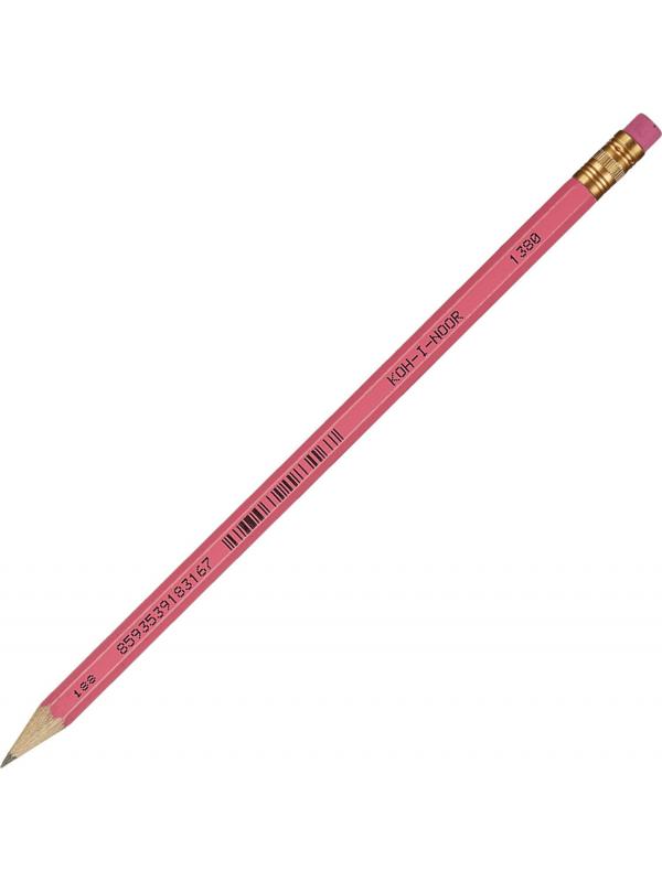 Карандаш чернографитный KOH-I-NOOR 1380 ASTRA HB с ластиком Чехия