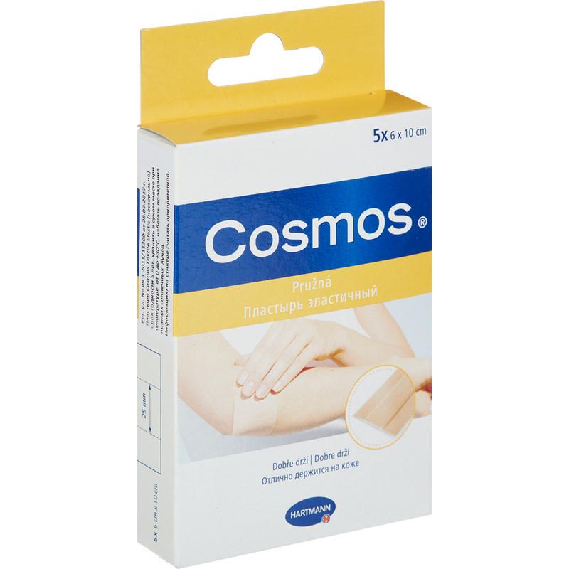 Набор пластырей эластич.цв.кожи 6х10см 5шт/уп.COSMOS textil elastic5352035