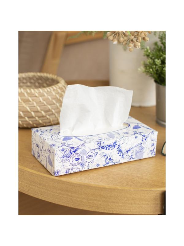 Салфетки косметические Luscan 2сл 100шт/уп белые