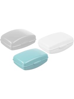 Мыльница пластик с крышкой М2219 цвета в ассортиме