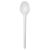 Ложка одноразовая чайная  125мм, белая, КОМУС ПС 100 шт/уп