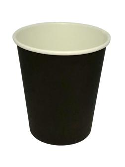 Стакан одноразовый бум 1-сл. d-90мм 300мл черный КОМУС 50шт/уп