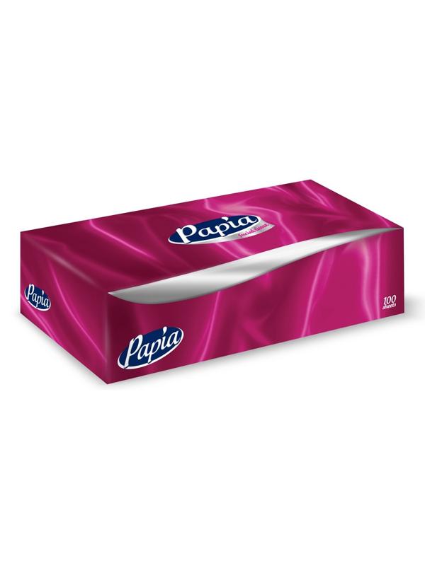 Салфетки косметические Papia 2сл 100шт/уп
