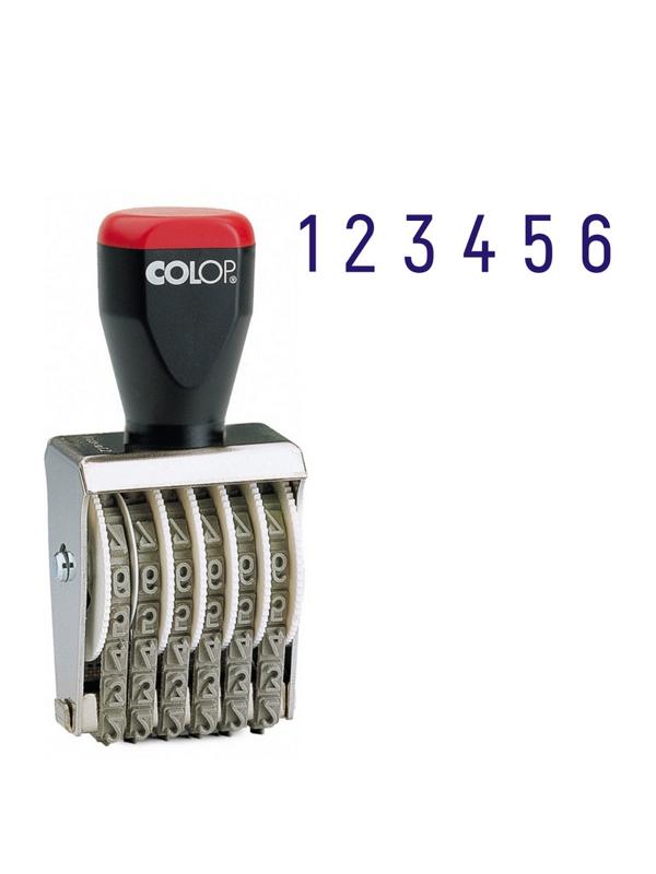 Нумератор ручной 6-и раз. высота шрифта 9мм 09006 Colop