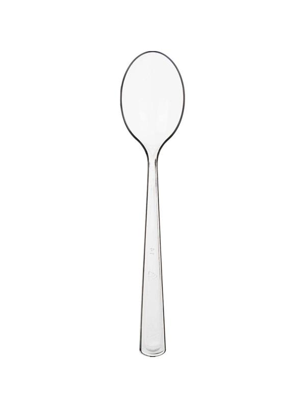 Ложка одноразовая чайная  130мм прозрачная ПС 50шт/уп