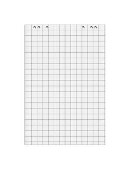 Бумага для флипчартов Блок клетка 67,5х98 20 лист. 5 бл/уп 80гр.