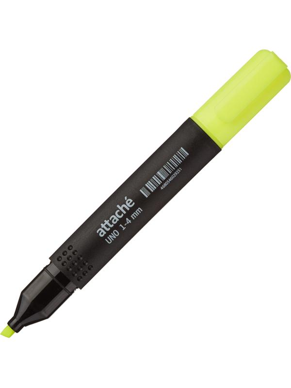 Маркер текстовыделительAttache Economy Uno 1-4мм желтый