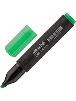 Маркер текстовыделитель Attache Economy Uno 1-4мм зеленый