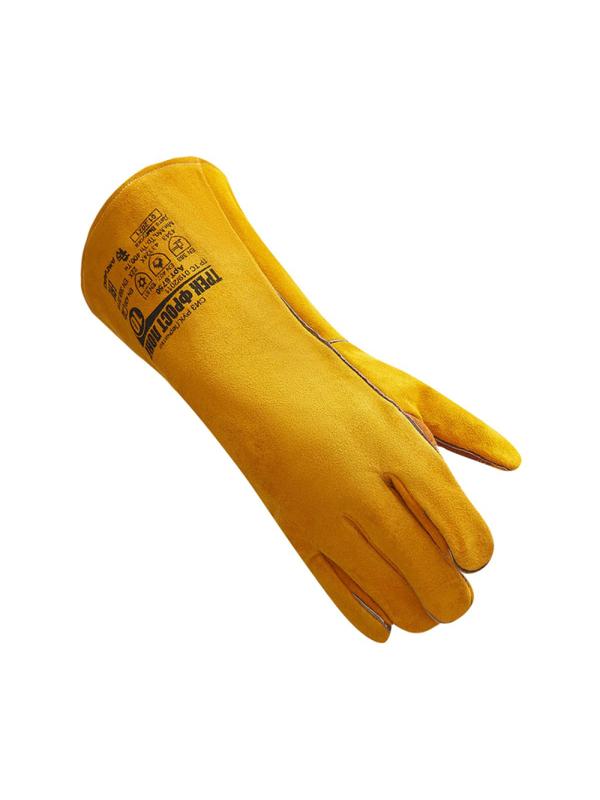 Краги сварщика спилковые Ампаро Трек-Фрост Лонг утепленные пятипалые (6750)